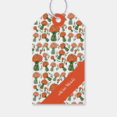 ラヌンキュラスイタリアンオレンジウォーターカラーアート ギフトタグ (裏面)