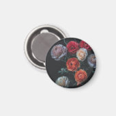 ラヌンキュラス春フラワーファインアート写真オン マグネット (正面/裏面)