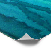 ラヌンキュラス花オリジナル水彩画 ポスター (角)