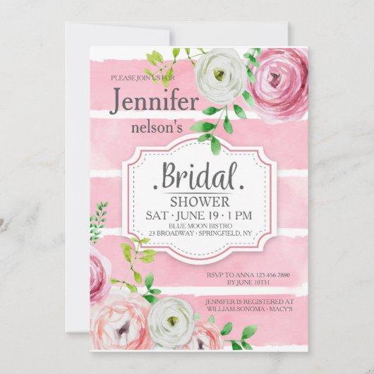 ラヌンクルスフラワーズ招待状 招待状 (正面)