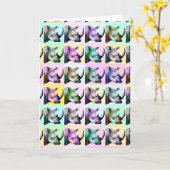 ラノスアートのポップ・アートの墜落 カード (黄色い花)