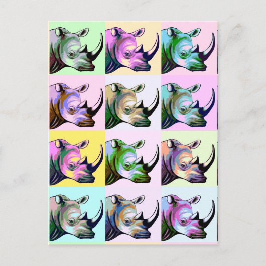 ラノスアートのポップ・アートの墜落 ポストカード (正面)