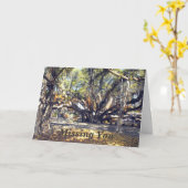 ラハイナマウイのバニ恋しく思ョンツリー カード (黄色い花)