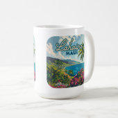 ラハイナマウイハワイビーチコーストレトロ コーヒーマグカップ (正面右)