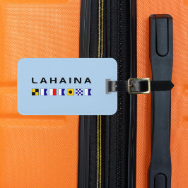 ラハイナ航海のマウイ海事信号旗 ラゲッジタグ