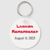 ラハイナ2023年威厳がある11月8日#NeverForget キーホルダー (正面)