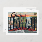 ラハイナ,ハワイ – ラージレターシーン ポストカード (正面/裏面)