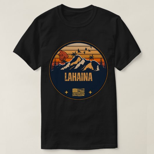 ラハイナ・ハワイ Tシャツ (デザイン正面)
