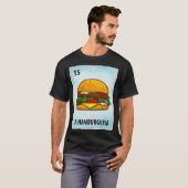 ラハムバーゲサメキシコハンバーガーカード Tシャツ (正面フル)