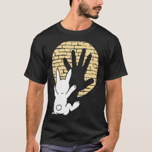 ラバおもしろいスバニーハンドシャドー Tシャツ