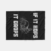 ラバおもしろいス狩り – 皮肉な素晴らしハンターギフト フリースブランケット (正面(横))