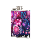 ラバお洒落ス「グラマー・バニー」ピンク・パープル フラスク (左)