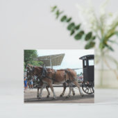 ラバで運転されるスクールバス ポストカード (スタンド正面)