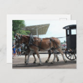 ラバで運転されるスクールバス ポストカード (正面/裏面)