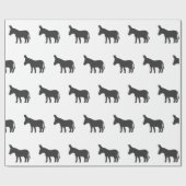 ラバのシルエット ラッピングペーパー (フラット)