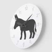 ラバのシルエット ラージ壁時計 (傾斜)