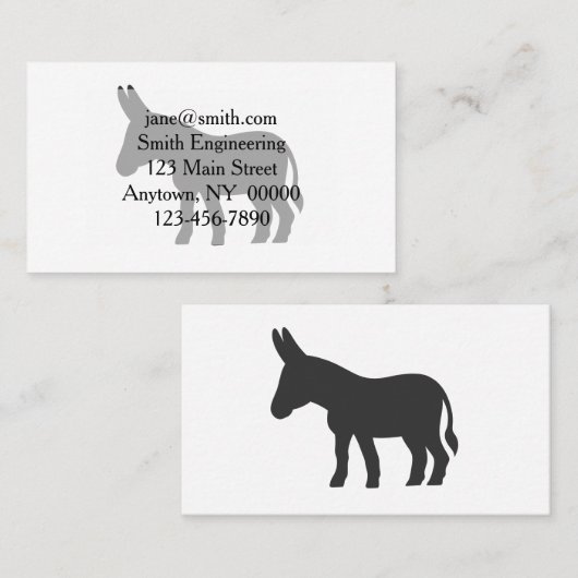 ラバのシルエット 名刺 (正面/裏面)