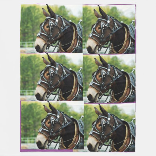 ラバの日 フリースブランケット (正面)