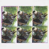 ラバの日 フリースブランケット (正面(横))