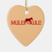 ラバの規則のシルエットの記念品 セラミックオーナメント (右)