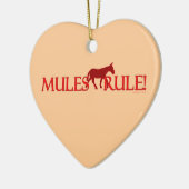 ラバの規則のシルエットの記念品 セラミックオーナメント (左)