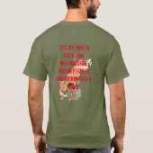 ラバのTシャツのような小さなバッチ・キック Tシャツ (裏面)