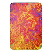 ラバはっきりしたカラー抽象デザイン バスマット (正面縦)