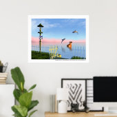 ラバイグネウズドルク – ウルクの入浴美しい ポスター (ホームオフィス)