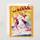 ラバウレヴィンテージフランスの旅行ポスター ポストカード (正面/裏面)