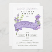 ラバエレガントンダーブライダルシャワー招待 招待状 (正面/裏面)