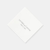 ラバエレガントンモダン結婚ス スタンダードカクテルナプキン (角)