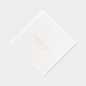 ラバエレガントンモダン結婚ス 箔ナプキン (右)