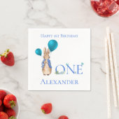 ラバカスタムスのピーター1歳の誕生日 スタンダードカクテルナプキン (インサイチュ)