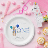 ラバカスタムスのピーター1歳の誕生日 ペーパープレート (パーティー)