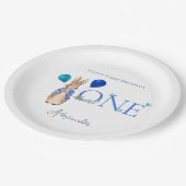 ラバカスタムスのピーター1歳の誕生日 ペーパープレート (アングル)