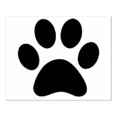 ラバカスタムースタンプのインク大きな足4インチ ラバースタンプ (インプリント)