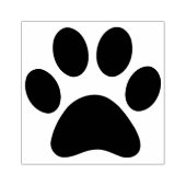 ラバカスタムースタンプインク大型の犬の足2,5インチ ラバースタンプ (インプリント)