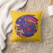 ラバカラフルス中国のTシャツの年 クッション (ブランケット)