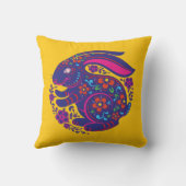 ラバカラフルス中国のTシャツの年 クッション (裏面)