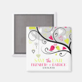 ラバカラフルバお洒落スが日付マグネットを保存 マグネット (正面/裏面)