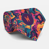 ラバカラフル抽象芸術ネックタイ ネクタイ (ロール)