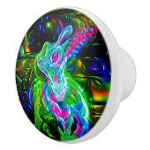 ラバサイケデリックスドラゴンinネオンファンタジー セラミックノブ (右)