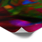 ラバサイケデリックスドラゴンinネオンファンタジー ポスター (角)