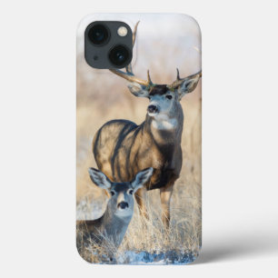 ラバシカの木びき台および雌ジカ iPhone 13ケース
