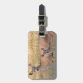 ラバシカの雌ジカおよび子鹿 ラゲッジタグ (正面縦)