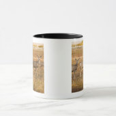 ラバシカ(Odocoileusのhemionus)左の1との マグカップ (中央)