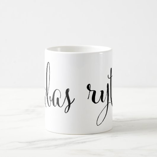ラバスリタスグッドモーニングリトアニアンマグ コーヒーマグカップ (中央)