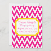 ラバダブベイビーシャワー招待状 - ピンク 招待状 (裏面)