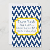 ラバダブベイビーシャワー招待状 - 青 招待状 (裏面)