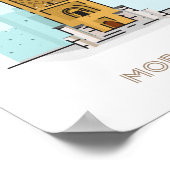 ラバット市旅行ポスター – モロッコ旅行ポスター ポスター (角)